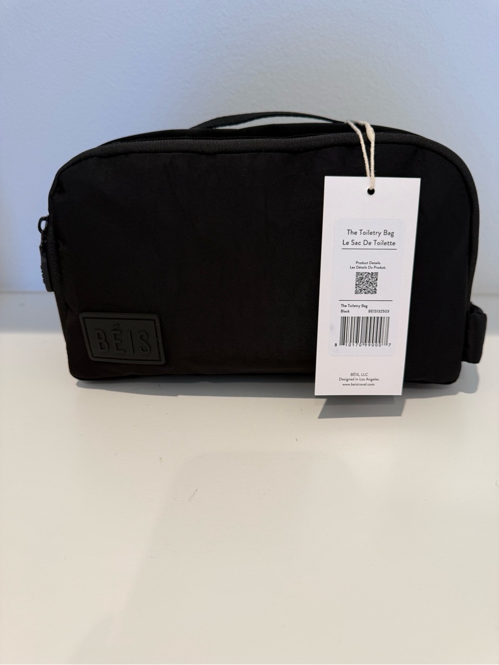 BEIS Black The Toiletry Bag